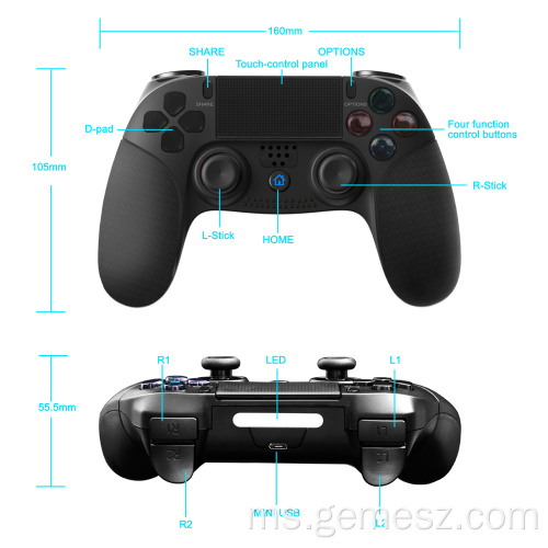 PS4 Controller Wireless untuk Konsol PS4 / PS3